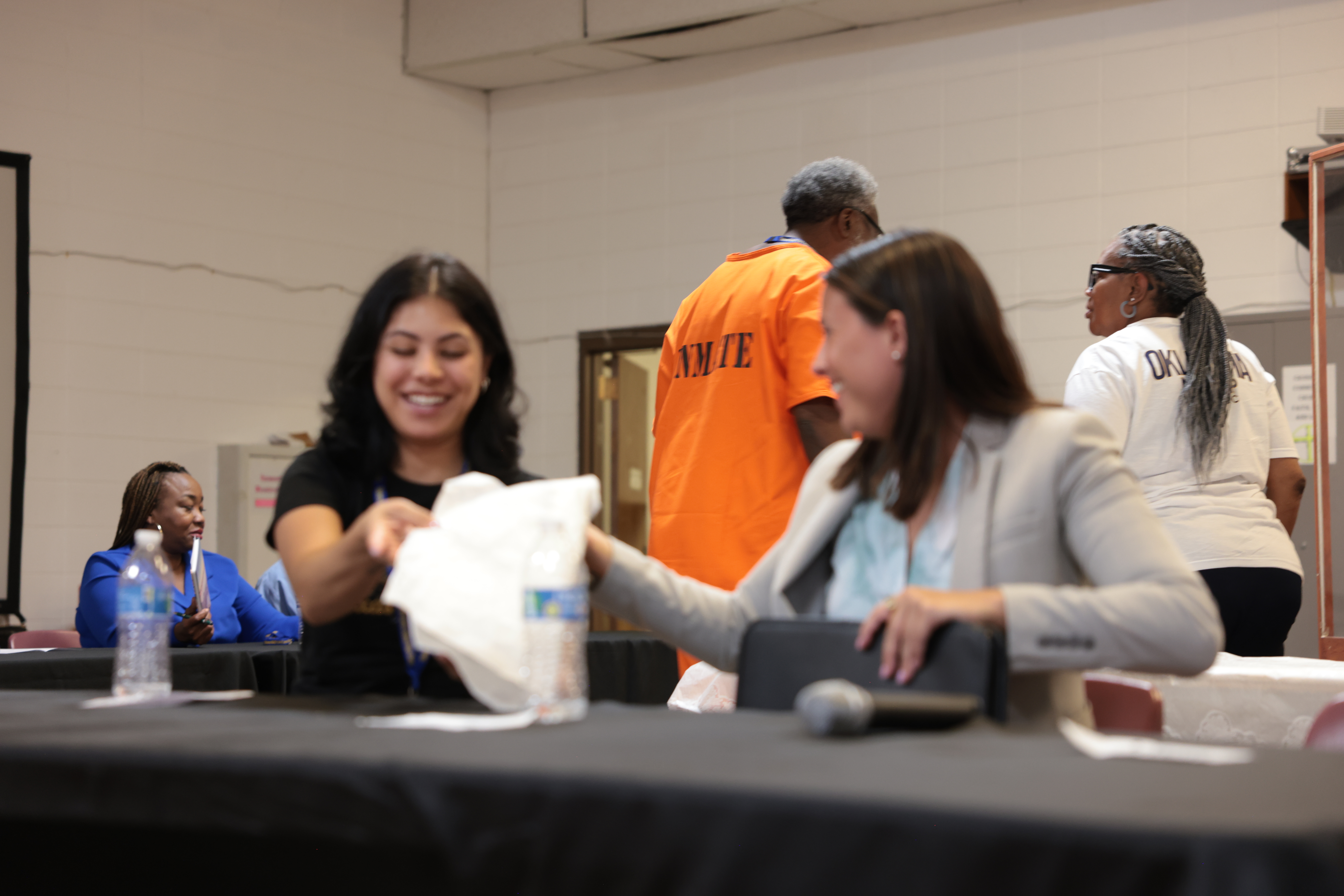 <img src="commutation-seminar-helena-oklahoma.jpg" alt="Incarcerated men attending the Commutation Seminar at James Crabtree Prison hosted by the Oklahoma NAACP 61 AH-B on July 25, 2025">
